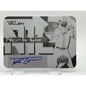 2025 Leaf Metal Theo Gillen Next In Line Printing Black Plate Auto 1/1 SSP Rays